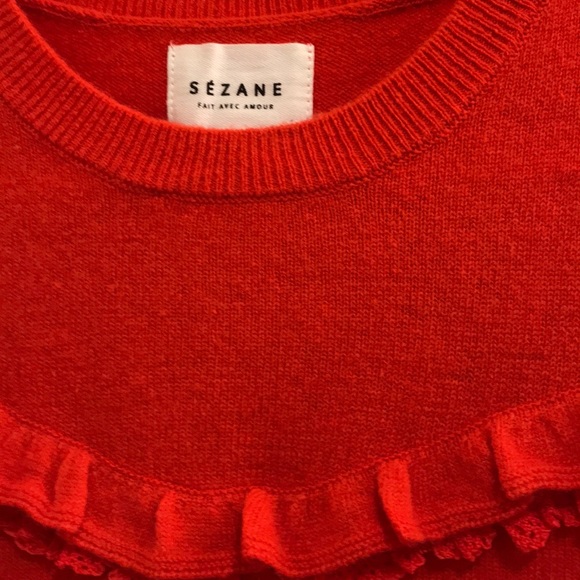 Sézane Andrea Red sweater - Picture 4 of 4